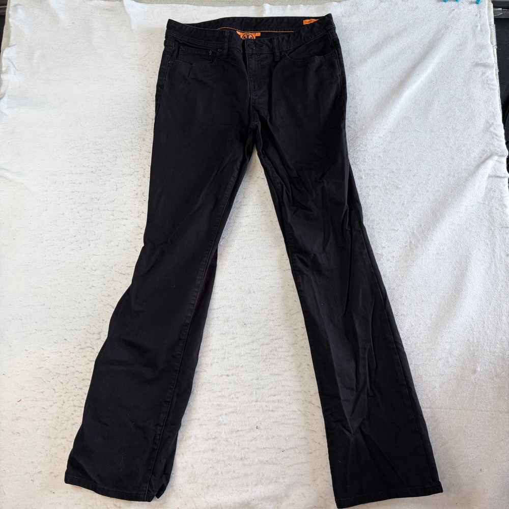 Tory Burch Jeans Womens 31 Black Bootcut Stretch Denim